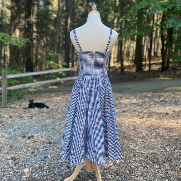 Unique Vintage gingham dress - Picture 6 of 7